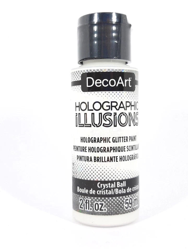 DecoArt Holographic Illusions 59 ml DHG01 Cotton Ball colore acrilico olografico
