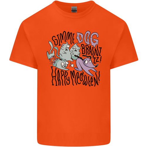 Zombie Cats Funny Halloween Dog Brains Kids T-Shirt Boys Girls - Picture 6 of 19