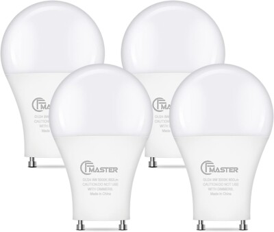 GU24 LED Light Bulb 3000K Warm White 9W(100W Equivalent)800 Lumens 120V CFMaster