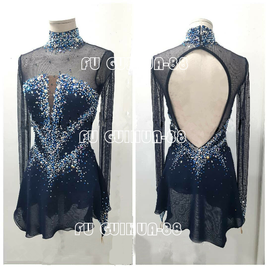 dark blue figure skating dress Tiarne Maxi Dress main image 0
