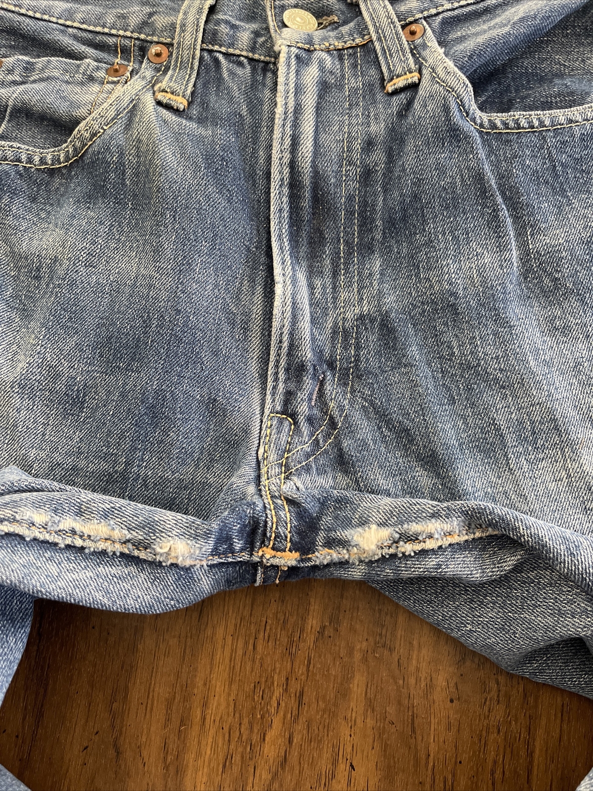Levi's 501 Z XX Jeans Big E Redline 50s Hidden Rivets Zipper W26 L28 image 9