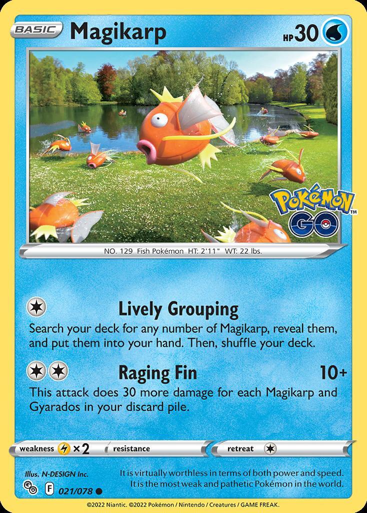 Pokemon Magikarp (21/88) Pok�mon GO LP