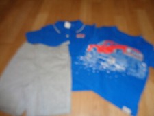 NWT 18-24 baby Gap outfit 2 tops one shorts truck and three button shark shirt