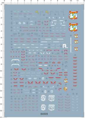 1/100 MG V2 victory two Ver. Ka GDM Figure Markings Water Slide Decal