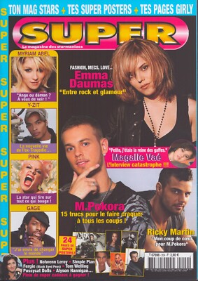 SUPER 4/2006 Pink Ricky Martin Patricia Arquette Tom Welling Alyson Hannigan