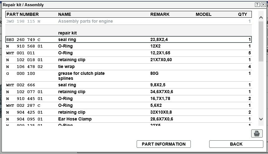Bentley Continental GT / GTC 12 - 18 / Flying Spur 14 - 19 Engine Reinstall Kit.