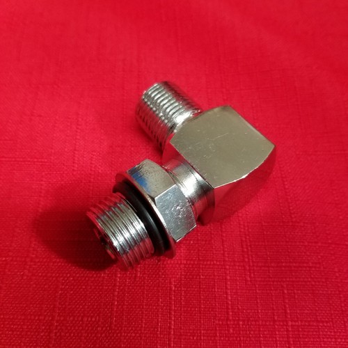 LOWRIDER HYDRAULICS 8 SAE Oring to 1/2'' NPT elbow, Chrome eBay
