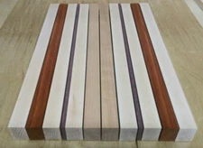 #14 1 1/2" CUTTING BOARD KIT - MAPLE + EXOTIC WOOD - FREE SHIPPING!