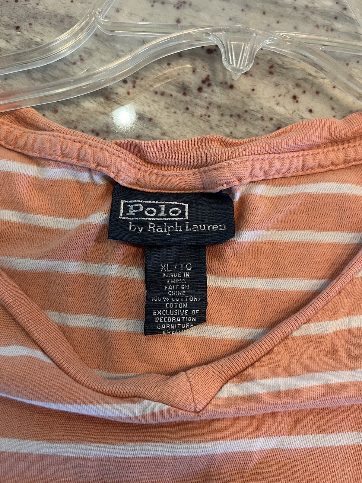 Polo Ralph Lauren uomo XL extra large a righe ricamate pony