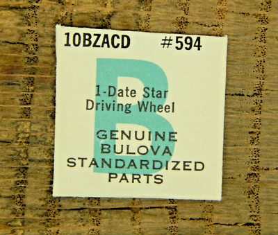 Bulova 10BZACD Date Star Washer Driving Wheel 594 Watch part NEW OLD STOCK