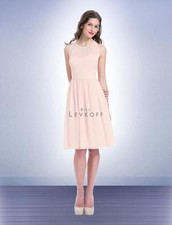 Bill Levkoff Bridesmaid Dress 1156 Prom Wedding short Chiffon NEW Sleeveless