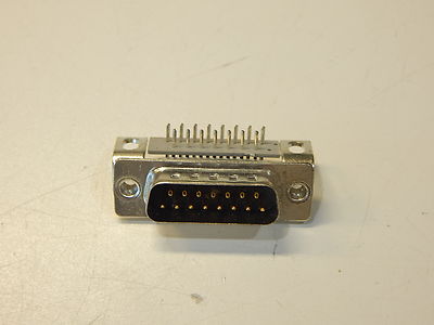 AMPHENOL FCC17-A15PA-45B D-SUB DB15 15 PIN MALE SOLDER PLUG CONNECTOR DB-15