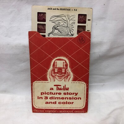 Tru-Vue Jack and the Bean Stalk 1953 3D Viewer Picture Story
