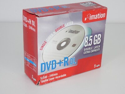 5x DVD+R 8,5GB 240 min Double Layer Recordable IMITATION NEU VERSIEGELT