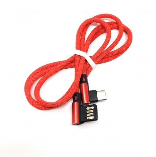 USB Tipo C 3.1 Nylon Cable A Reversible Interfaz a De Ángulo De - Imagen 1 de 4