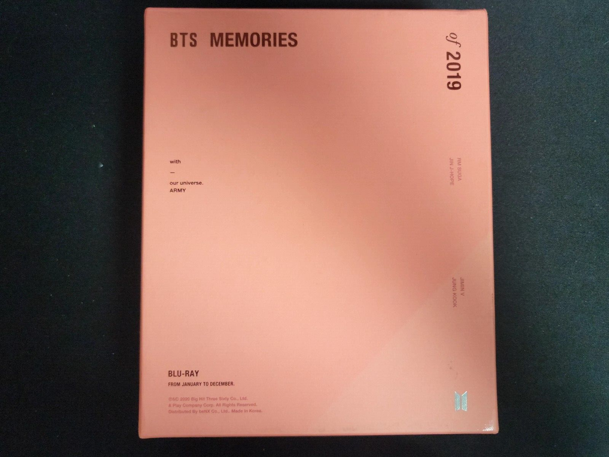 BTS Memories of 2019 Bluray Official 6 Disc+1ea Postcard+1ea