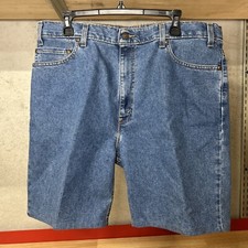 Vtg Levi  s 540 Cropped Jeans Shorts men  s 38 Orange Tag Made In USA