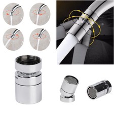 360 Degree Aerator Faucet Nozzle Tap Head Sprayer Kitchen Water Saving Silver