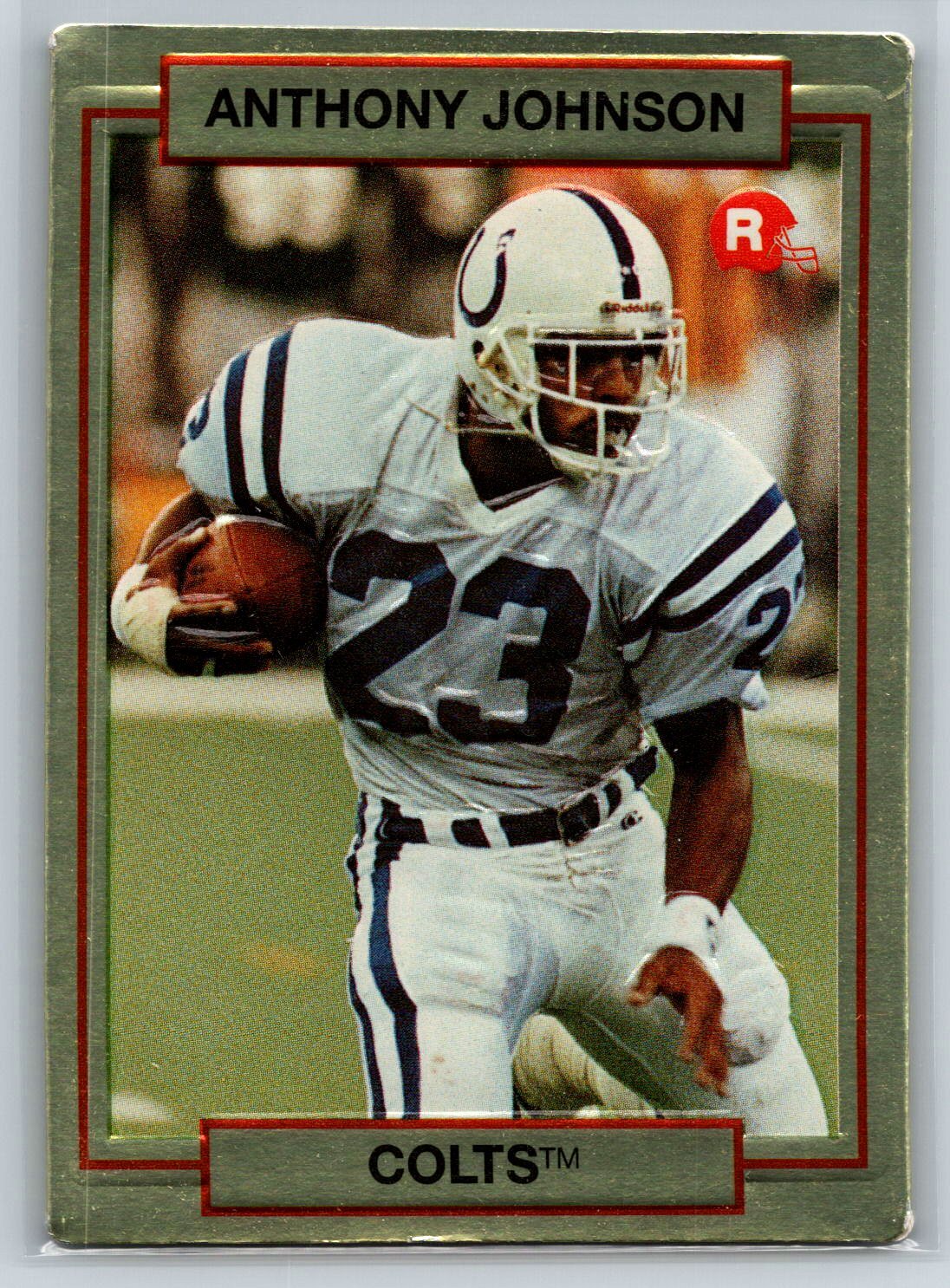 1990 Action Packed Rookie Update Anthony Johnson Rookie Colts RC #11