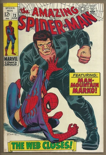 🕸AMAZING SPIDER-MAN #73*MARVEL COMICS 1969*ROMITA*SILVER AGE*1ST SILVERMANE*FN*