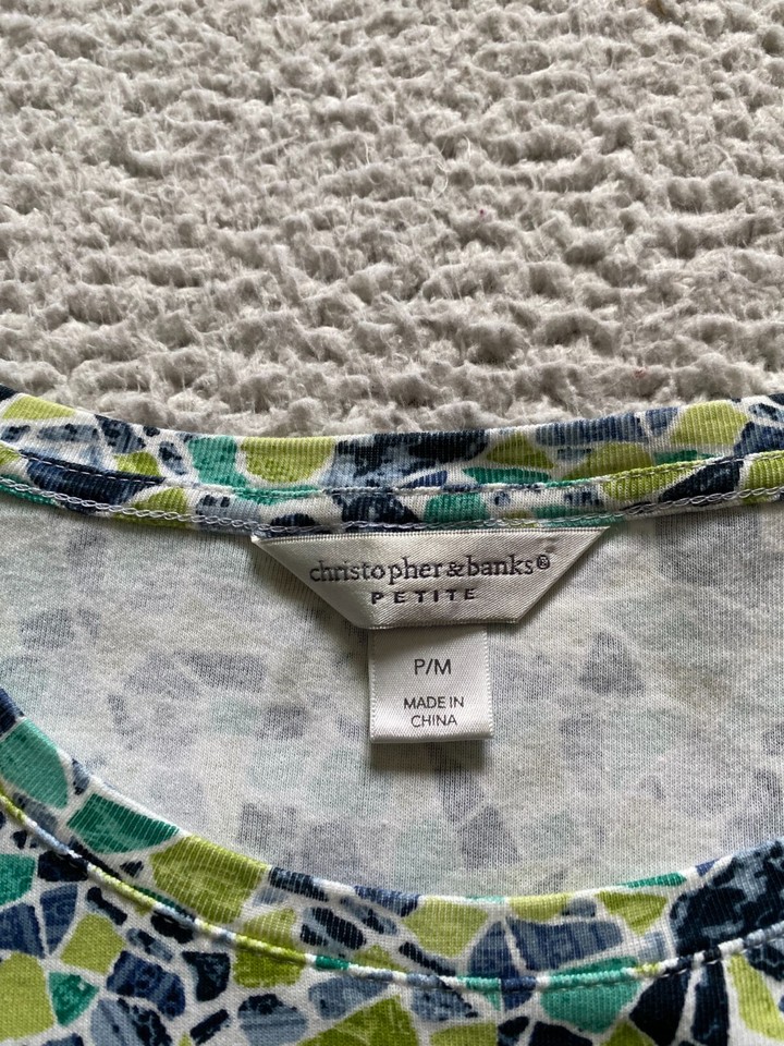 Veste Christopher & Banks Pour Femme - Taille L - Multicouche Acrylique Motif Carreaux - Occasion