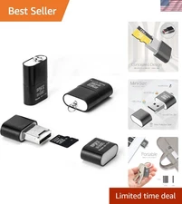 3 Pack Portable USB Type A Card Reader for All Devices - Compact and Efficient