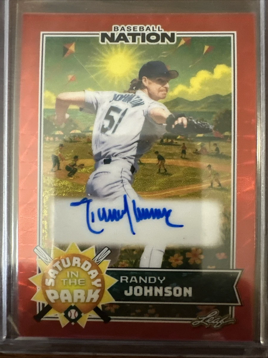 Leaf Randy Johnson Baseball Serial Numbered Sports Trading Cards