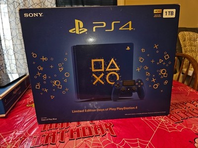 Sony PS4 Slim 1TB Days of Play Limited Edition Blue - FACTORY SEALED NEW