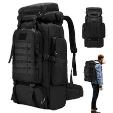 75L Military Tactical Backpack Waterproof Wear-Resistant for Hiking & Camping