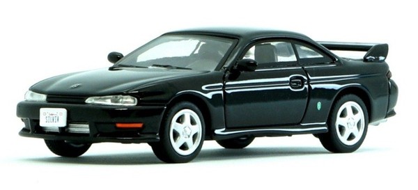 BM Creations DM 1996 Nissan Silvia S14 Schwarz LHD MaßStab 1:64 3 Zoll...-image