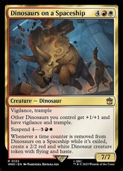Dinosaurs on a Spaceship #122 Rare Universes Beyond: Doctor Who MTG
