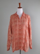 JOHNNY WAS 355 Embroidered Eyelet Blossom Rosie Button Down Shirt Top Size XS