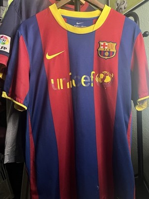 Nike FC Barcelona 2010/2011 Xavi #6 Blue Red Yellow Soccer Jersey