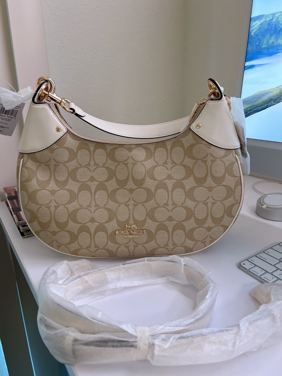 NWT coach Mara Hobo In Signature Canvas ci791 | eBay