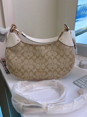 NWT coach Mara Hobo In Signature Canvas ci791 | eBay