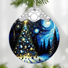Starry Night Christmas Ornaments   Christmas Tree Decoration, Holiday Decor, ...