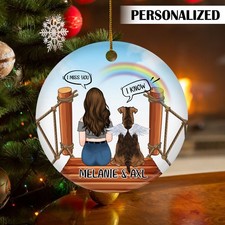 Personalized Dog Memorial Ornament, Loss of Pet, Memorial Dog Gift, Remembran...