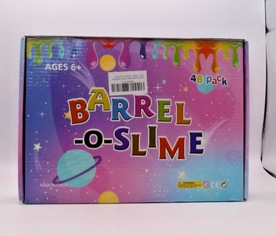 Barrel-O-Slime 48 Pack Assorted Slime Brand New! Sealed In Package