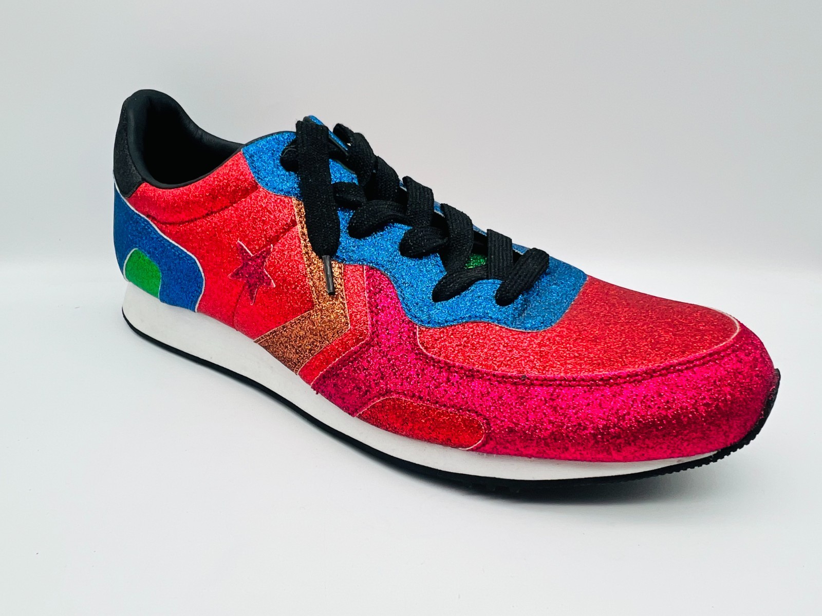 Converse x JW Anderson Thunderbolt 84 Glitter Sneakers Size 47.5 Multicolor NEW CS image 3