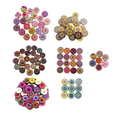 100 Stück 2 Löcher Flatback Cabochons Buttons Crafts Scrapbooking