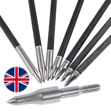 12X Arrowheads 75-300grain Archery Pure Steel Broadheads Points Tips Bow Target