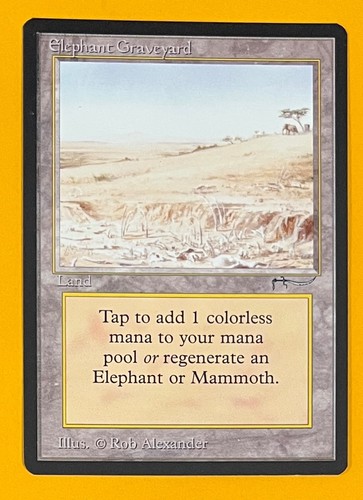 MTG ELEPHANT GRAVEYARD Arabian Nights (OldManMTG 014-189)