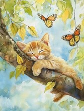 Ekuxom Diamond Art Kits for Adults-Cat 12x16in 30X40cm , Cat-1