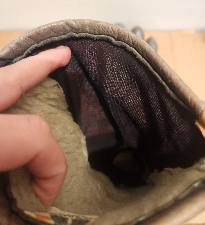 Guantes de motociclista estilo cuero Roadman vintage grandes marrón/beige hechos en EE. UU. Foto 3 de 4