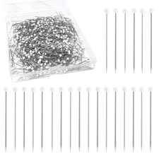 600 PCS Pearlized Ball Head Sewing Pins 1.5 Inch for Fabric Crafts