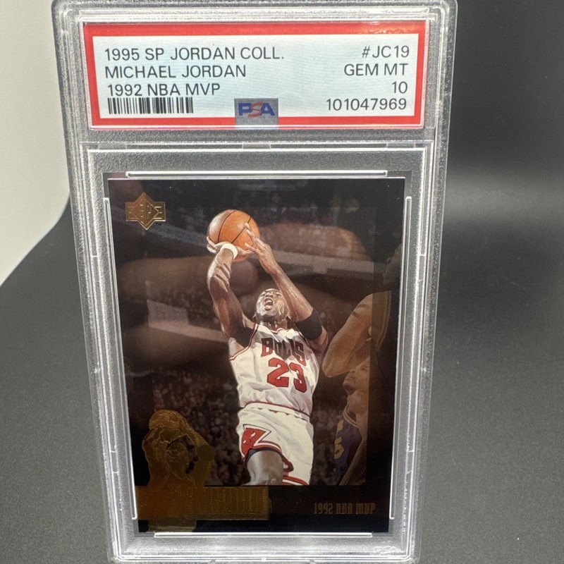 1995-96 Upper Deck - Jordan Collection #JC19 Michael Jordan 1992 MVP PSA 10