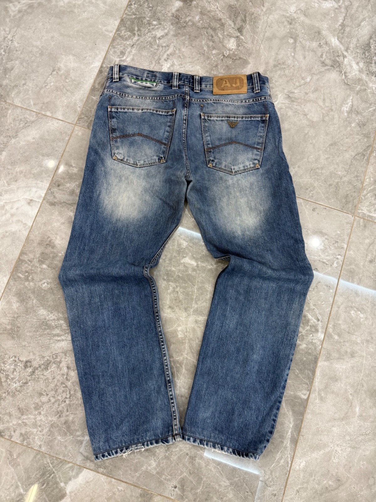Men’s Armani Jeans Vintage Denim Pants Y2K Metal logo Hype size 34 Casual
