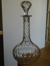 VAL SAINT LAMBERT CRISTAL ANCIENNE CARAFE A APERITIF STYLE PRINCE DE GALLE 1900