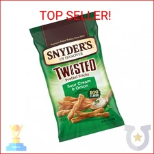Snyder's of Hanover, Sour Cream & Onion Twisted Pretzel Sticks, 12 Oz Bag