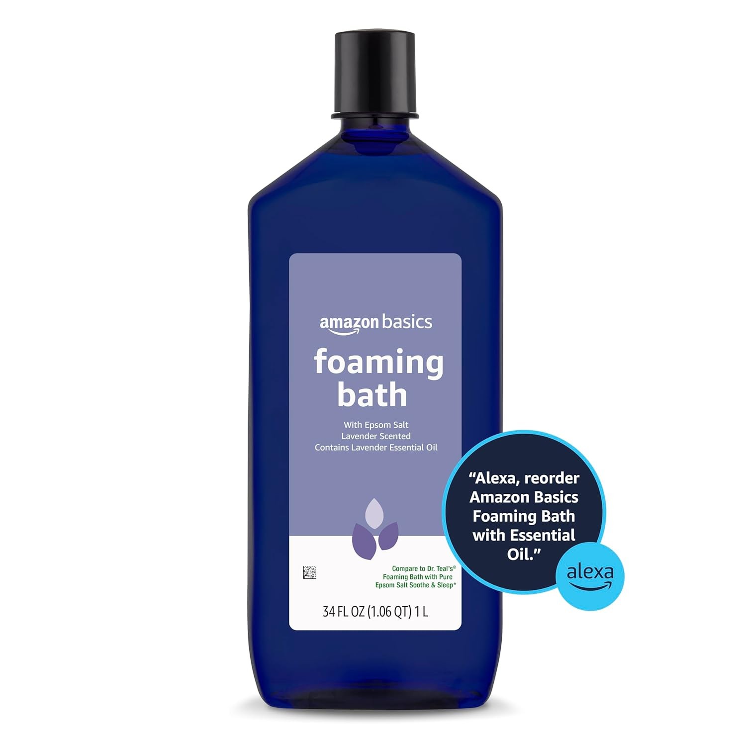 Amazon Basics Lavender Scented Foaming Bath with Essential Oil, 34 Fluid Ounce thumbnail 4